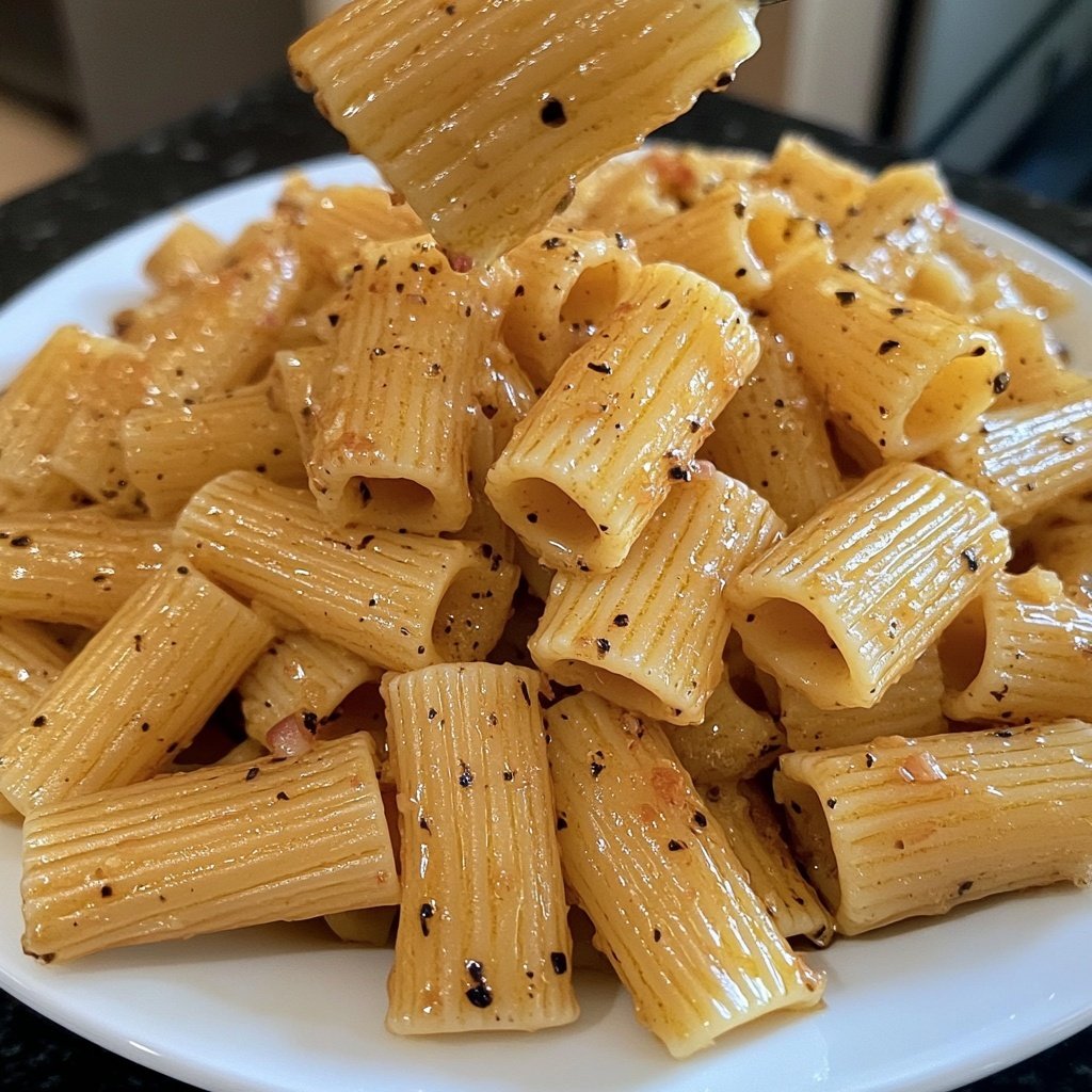 Rigatoni mit Olivenöl und Knoblauch