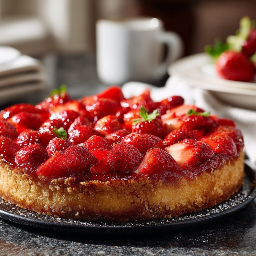 Erdbeerkuchen Mit Mandelboden