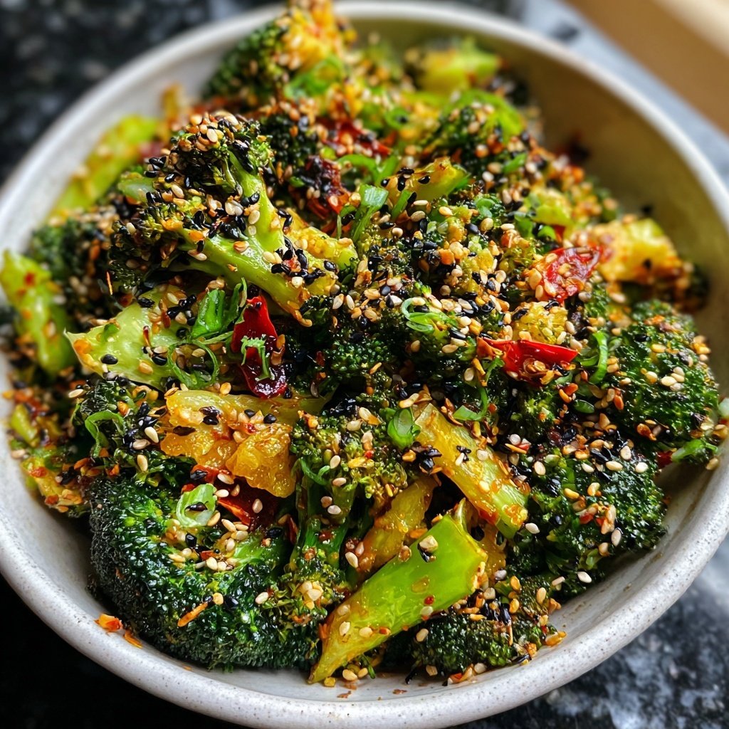 Brokkoli Pfanne Mit Sesam