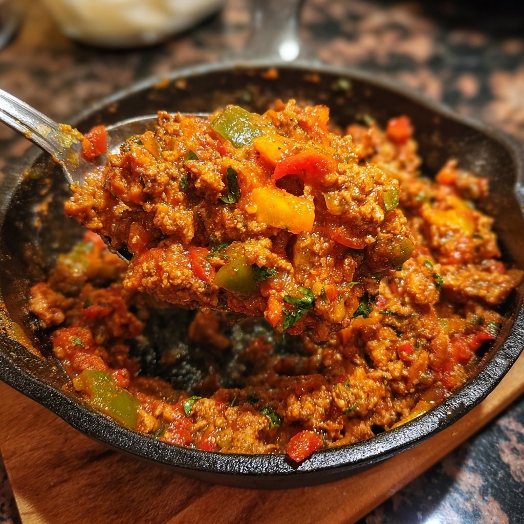 Kalorienarme Hackfleisch Pfanne