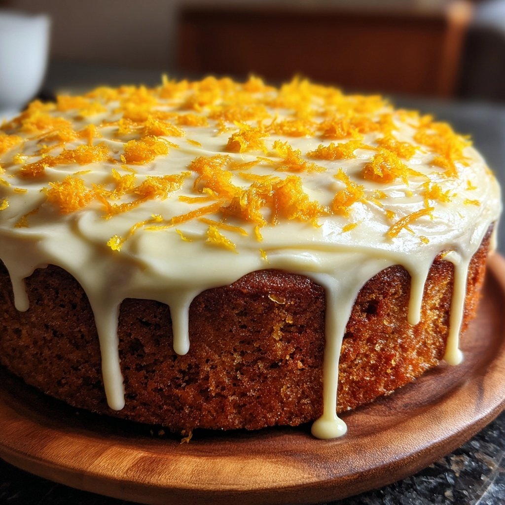 Karottenkuchen Mit Orangenzeste