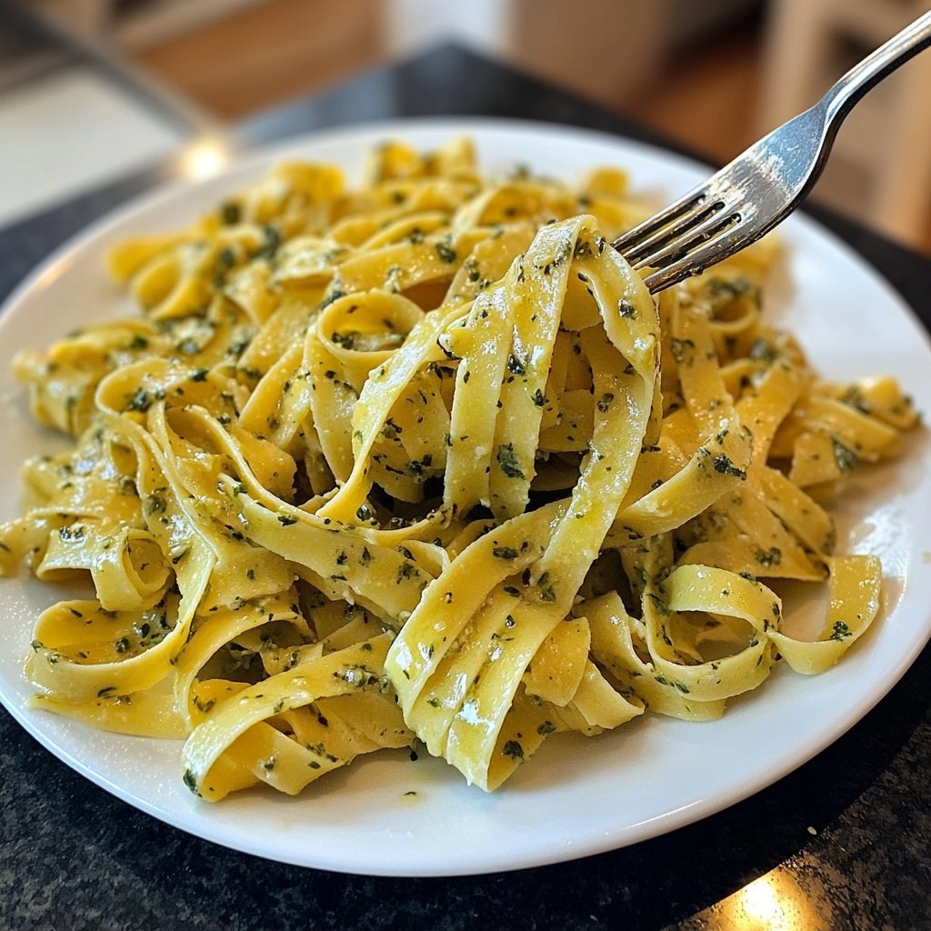 Tagliatelle mit Kräuterbutter
