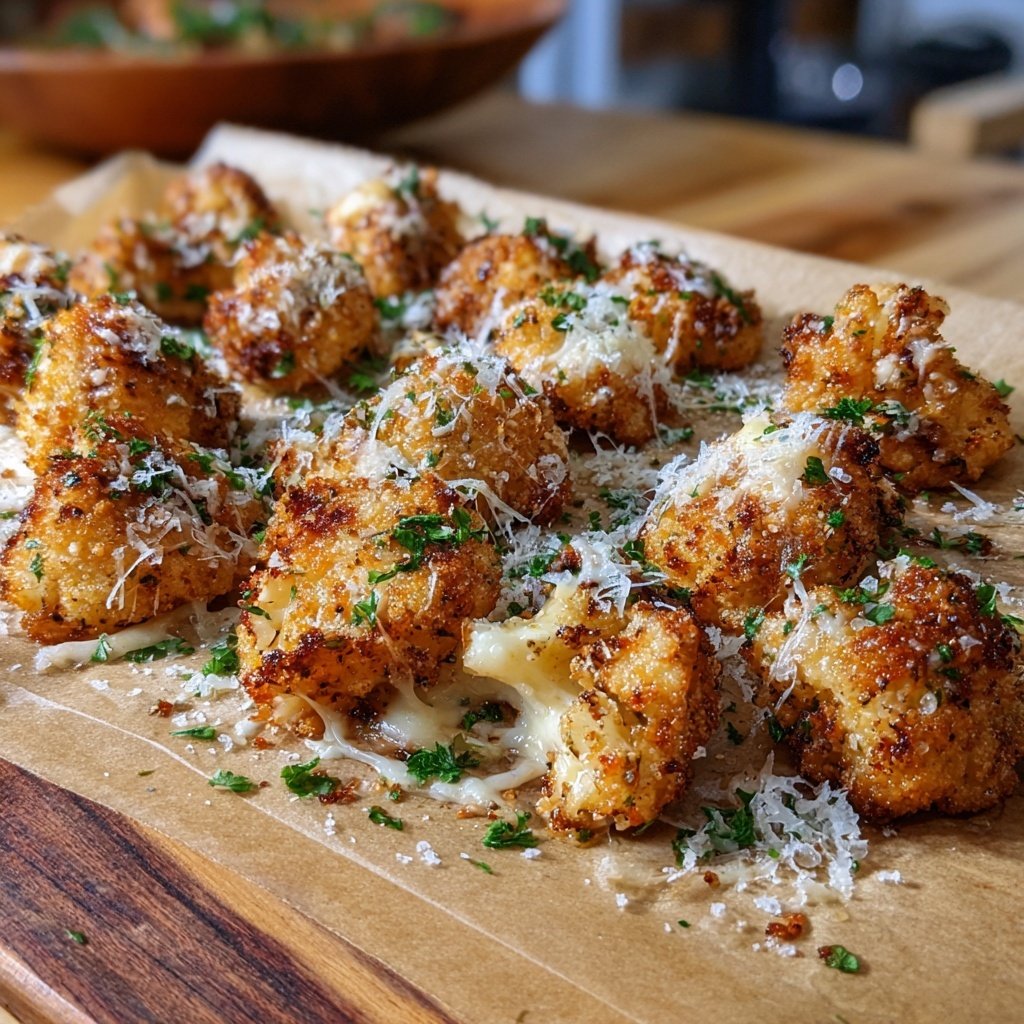 Blumenkohl Parmesan Nuggets