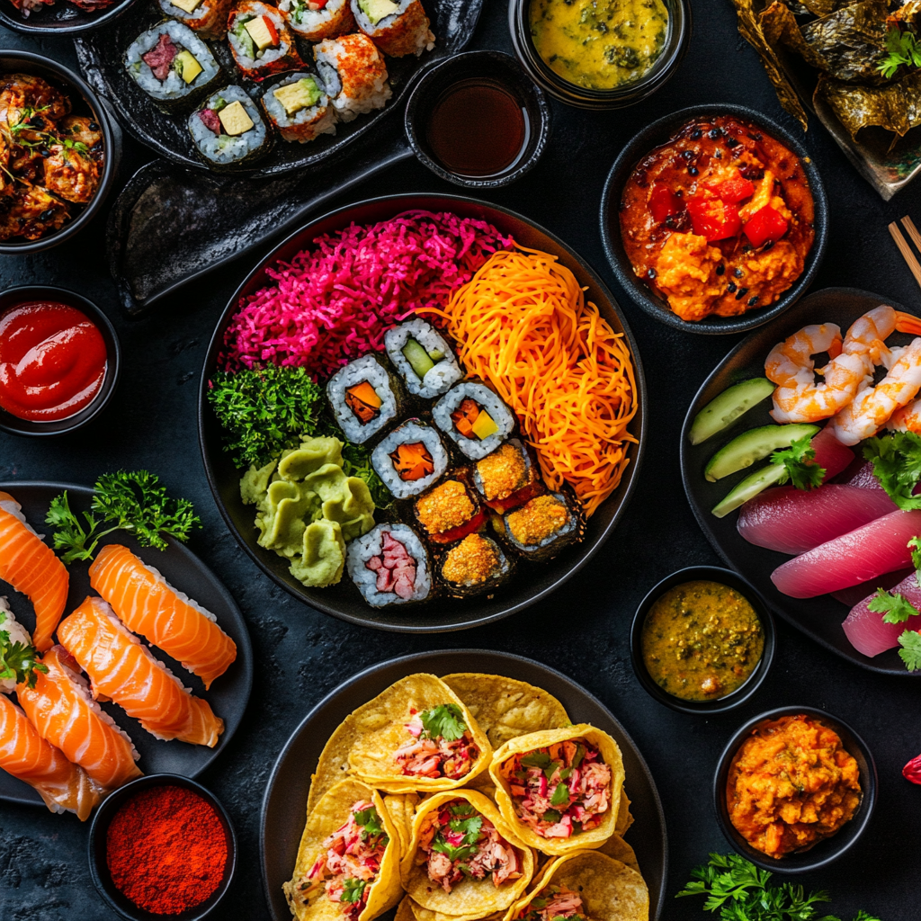 Moderne internationale Küche-Favoriten