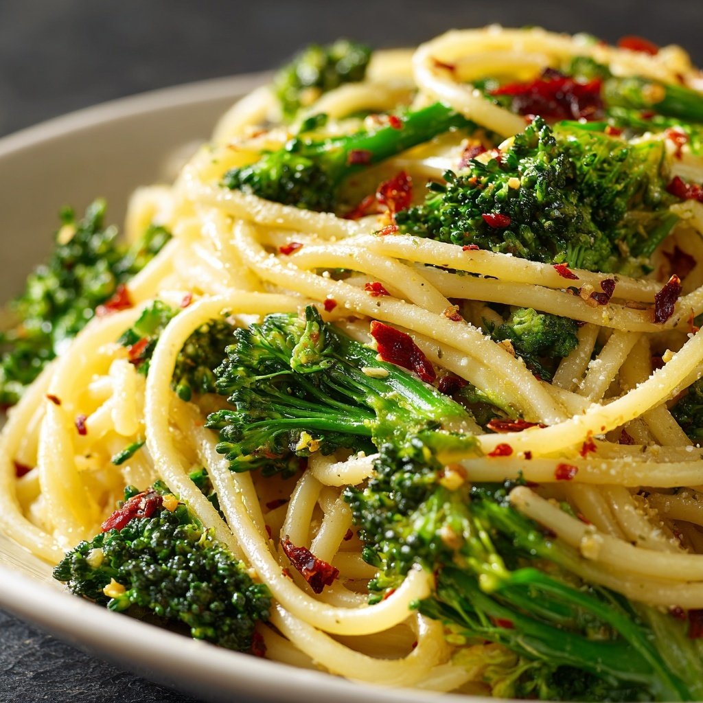 Spaghetti mit Brokkoli und Chili