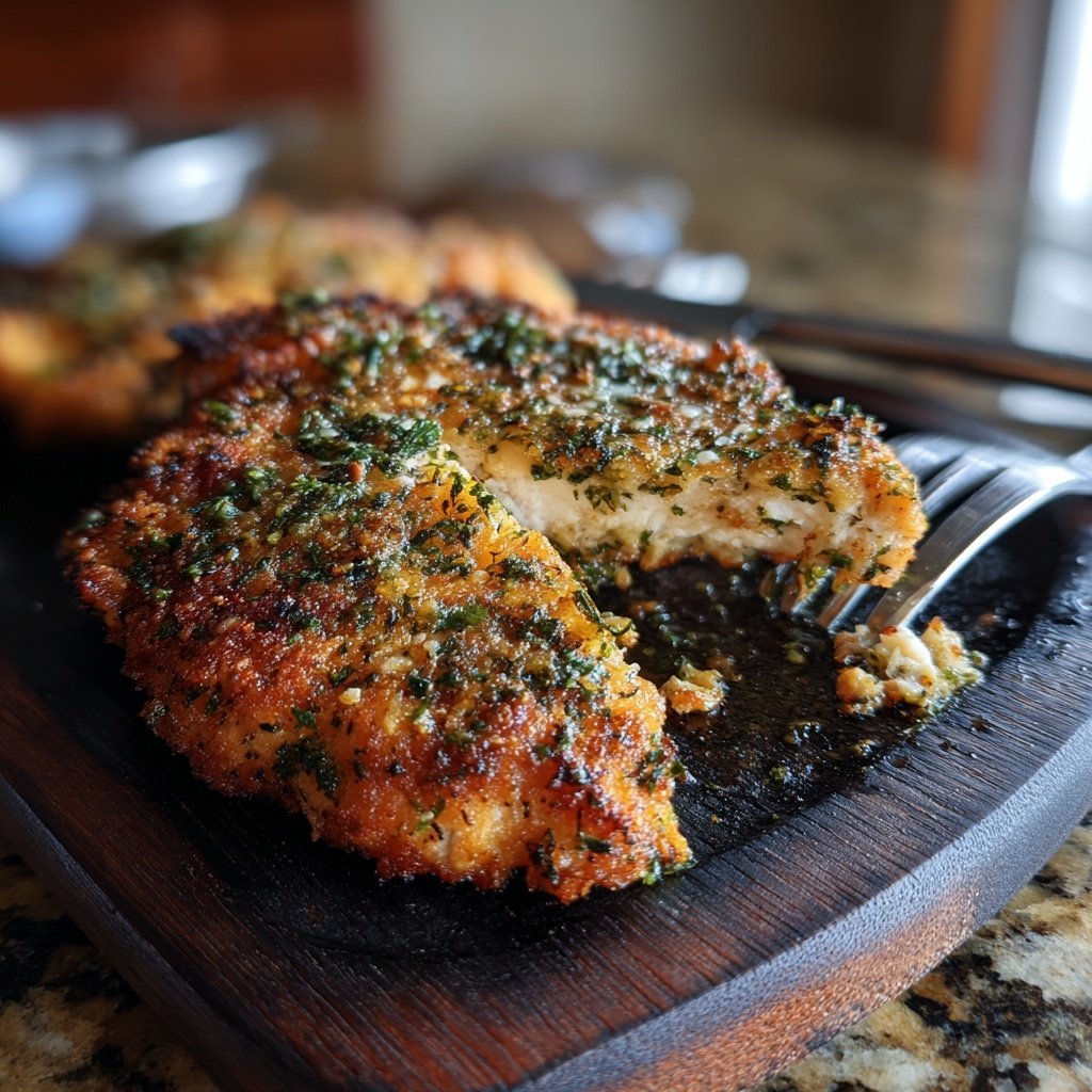 Gegrilltes Putenschnitzel Mit Kräuterkruste